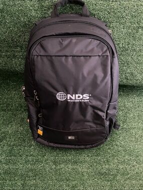 Case Logic Black Laptop Backpack Padded with Mesh Back Travel Career